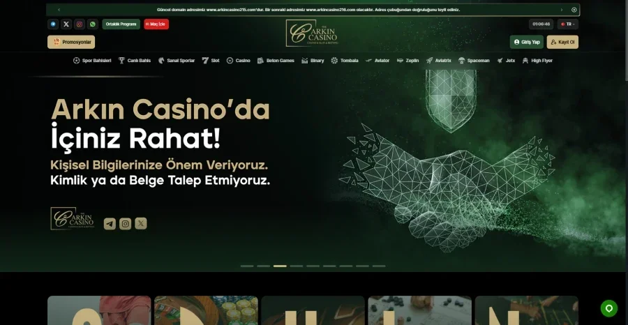 Arkın Casino ekran görüntüsü